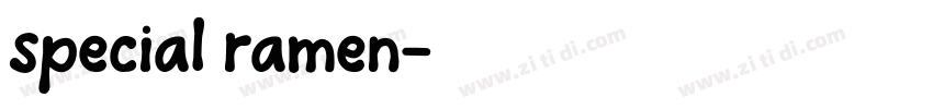 special ramen字体转换